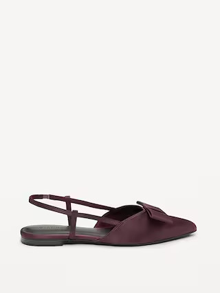 Bow Slingback Flats for Women | Old Navy (US)