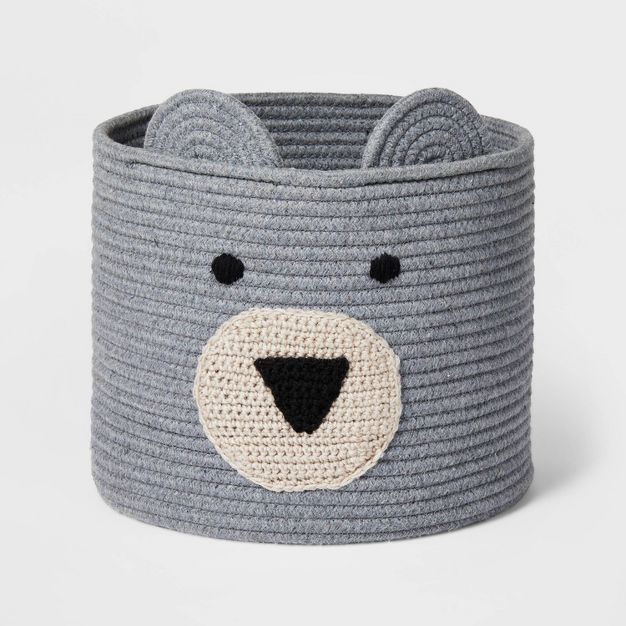 Coiled Rope Storage Bin Large Bear - Cloud Island™ | Target