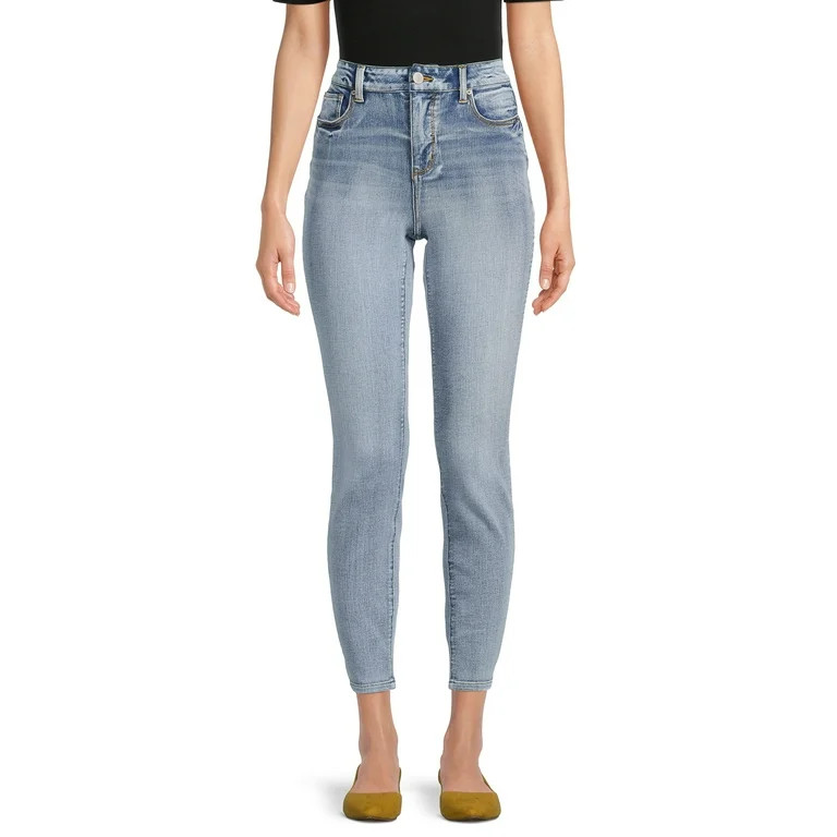 Time and Tru Women's High Rise Skinny Jeans - Walmart.com | Walmart (US)