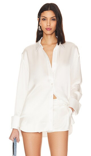 SER.O.YA Zucker Shirt in White. - size S | Revolve Clothing (Global)