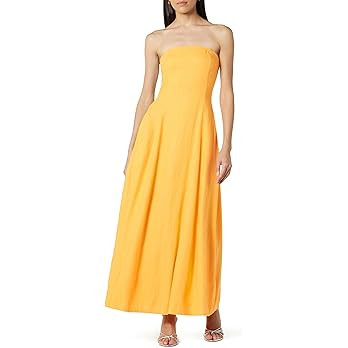The Drop Women's Carlota Strapless Linen Maxi Dress | Amazon (US)