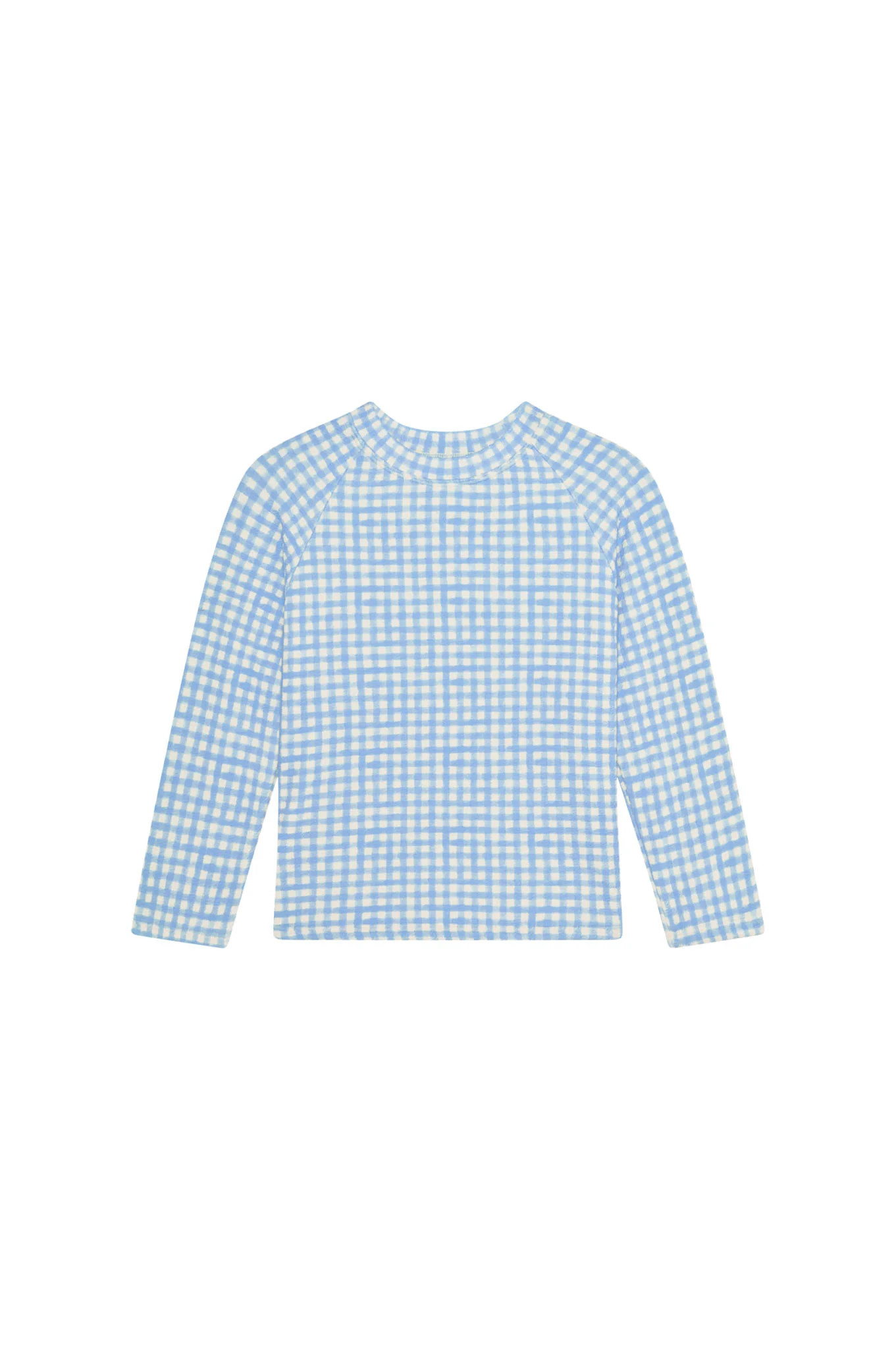 Bondi Rashguard Kids - Sky Gingham | Monday Swimwear