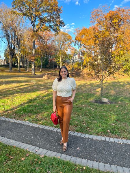 Selling this cropped cable knit and more holiday looks on @poshmark 

Cable knit sweater, leather pants, faux leather pants, cheetah loafers, leopard loafers, short sleeve cable knit sweater, workwear, office style, office outfit, business casual, red bag, red clutch

#LTKSeasonal #LTKworkwear #LTKHoliday
