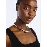 Scoop Women's Gold Tone Sculpted Choker Necklace | Walmart (US)