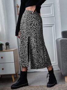 EMERY ROSE All Over Print Split Thigh Skirt SKU: swskirt44201015119(1000+ Reviews)$6.28$10.00-37%... | SHEIN