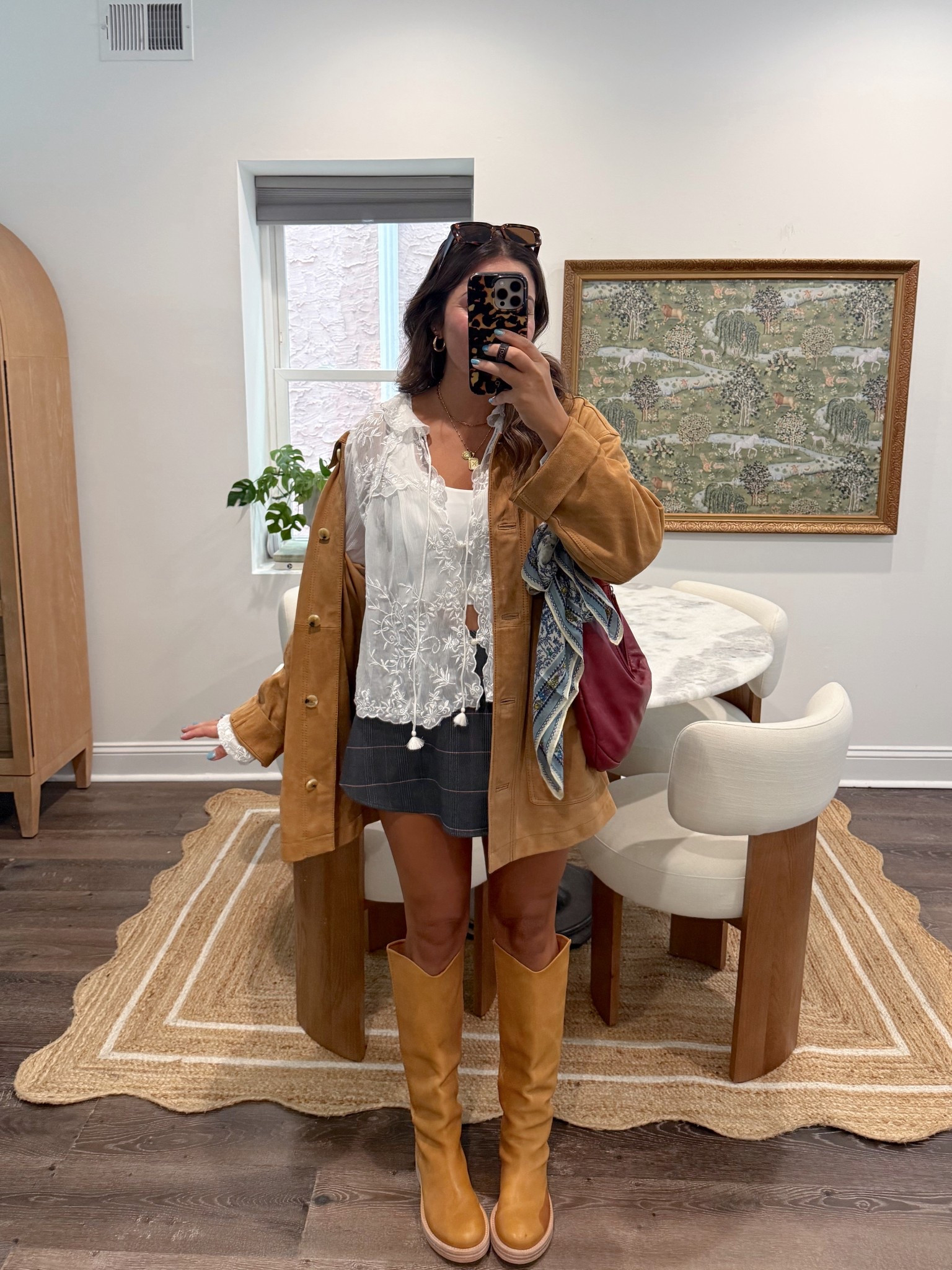 Free people’s fall collection is such a dream and I love every single one of these pieces! This is actually a skort and is shorts in the back, which is perfect for transitioning to fall. Runs big, wearing a small. Jacket and top are both the size medium, and are so beautiful in person. Love this top since I feel like it can go over anything

#LTKWorkwear #LTKStyleTip #LTKSeasonal