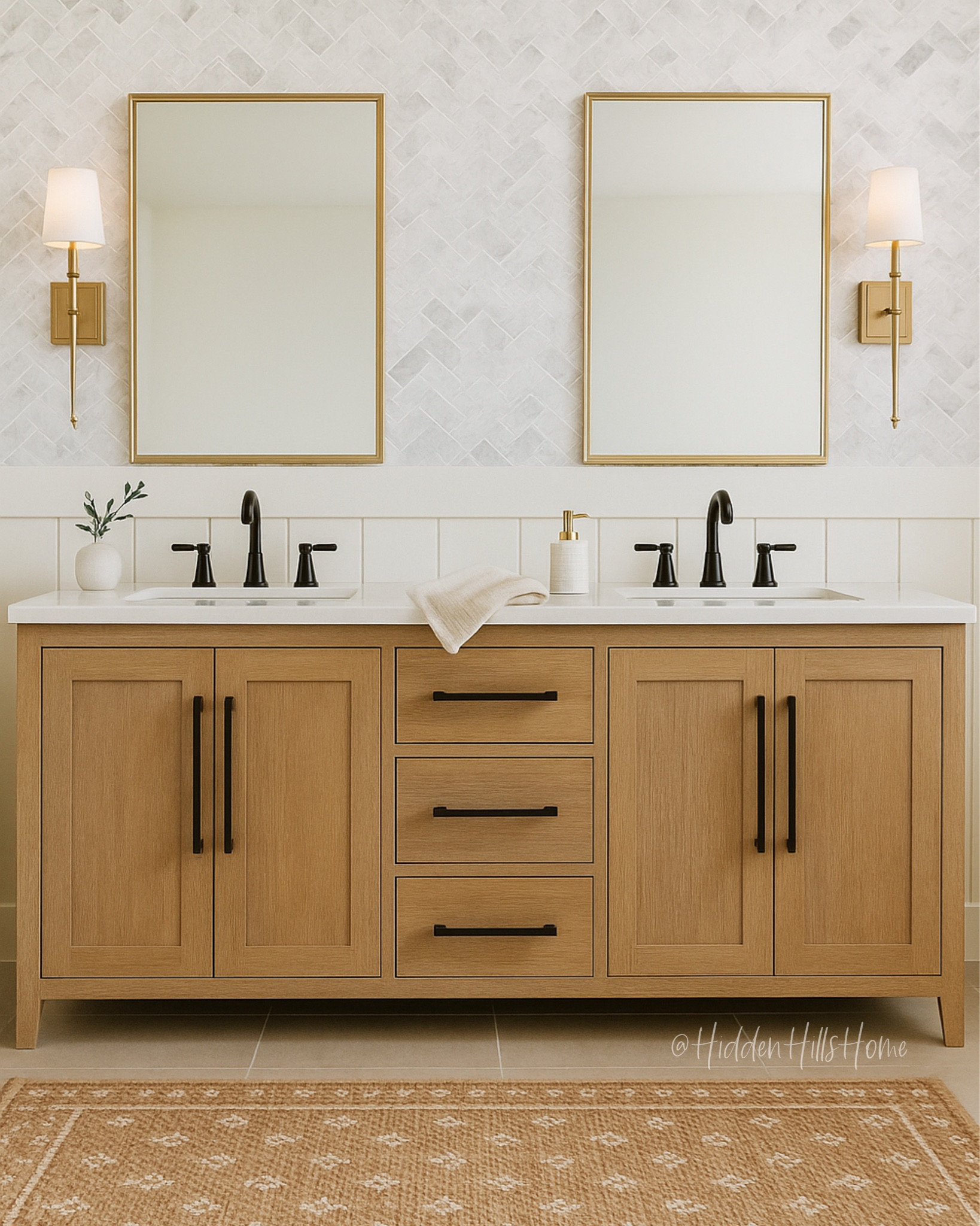 Bathroom decor mood board, bathroom vanity, bathroom design, bathroom runner #bath

#LTKHome #LTKSaleAlert #LTKSeasonal