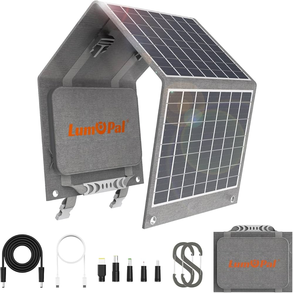 40W Foldable Solar Panel Portable Solar Charger with USB-C PD 40W,5V USB-A QC3.0, DC18-20V Ports,... | Amazon (US)