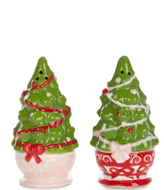 Southern Living Sweet Christmas Collection Pink Tree Salt & Pepper Set | Dillard's | Dillard's