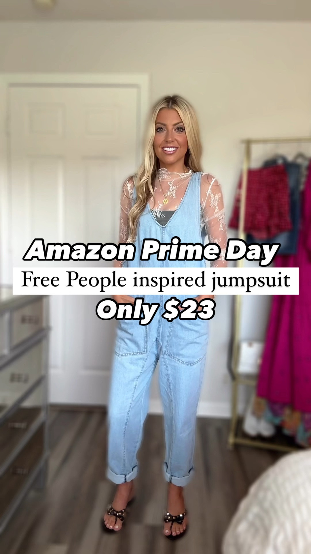 AMAZON PRIME DAY DEAL! My favorite Free People inspired denim overalls are on sale! This denim jumpsuit is so comfy and originally $40 but currently under $24. The FP one is $98. Perfect for everyday and date night! They come in several colors and washes! 

Free People dupe / high roller denim jumpsuit / look for less / amazon fashion must have / outfit inspo / summer casual style / everyday outfit / comfy fashion / romper / overalls / lace top 

#primedaydeal #amazonprimeday #casualoutfits #freepeopledupe #lacetop #romper #jumpsuit #layeringtop #summerfashion #datenightoutfit #denimoveralls #looksforless #viral #freepeople #dupe #amazonfashionfind #affordablefashion #amazonfashion #everydayoutfit #freepeoplestyle #savevssplurge #amazonmusthave #casualchic #comfyoutfit #casualstyle #bestseller #ltkunder50

#LTKStyleTip #LTKFindsUnder50 #LTKSaleAlert