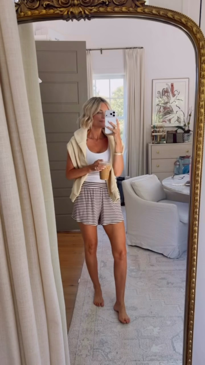 These shorts are so comfy I seriously don’t want to take them off! Several colors available! Perfect to throw on after a day in the sun! Wearing S. Loverly Grey, Abercrombie, summer fashion, summer outfit ideas, loungewear

#LTKootd #LTKSeasonal