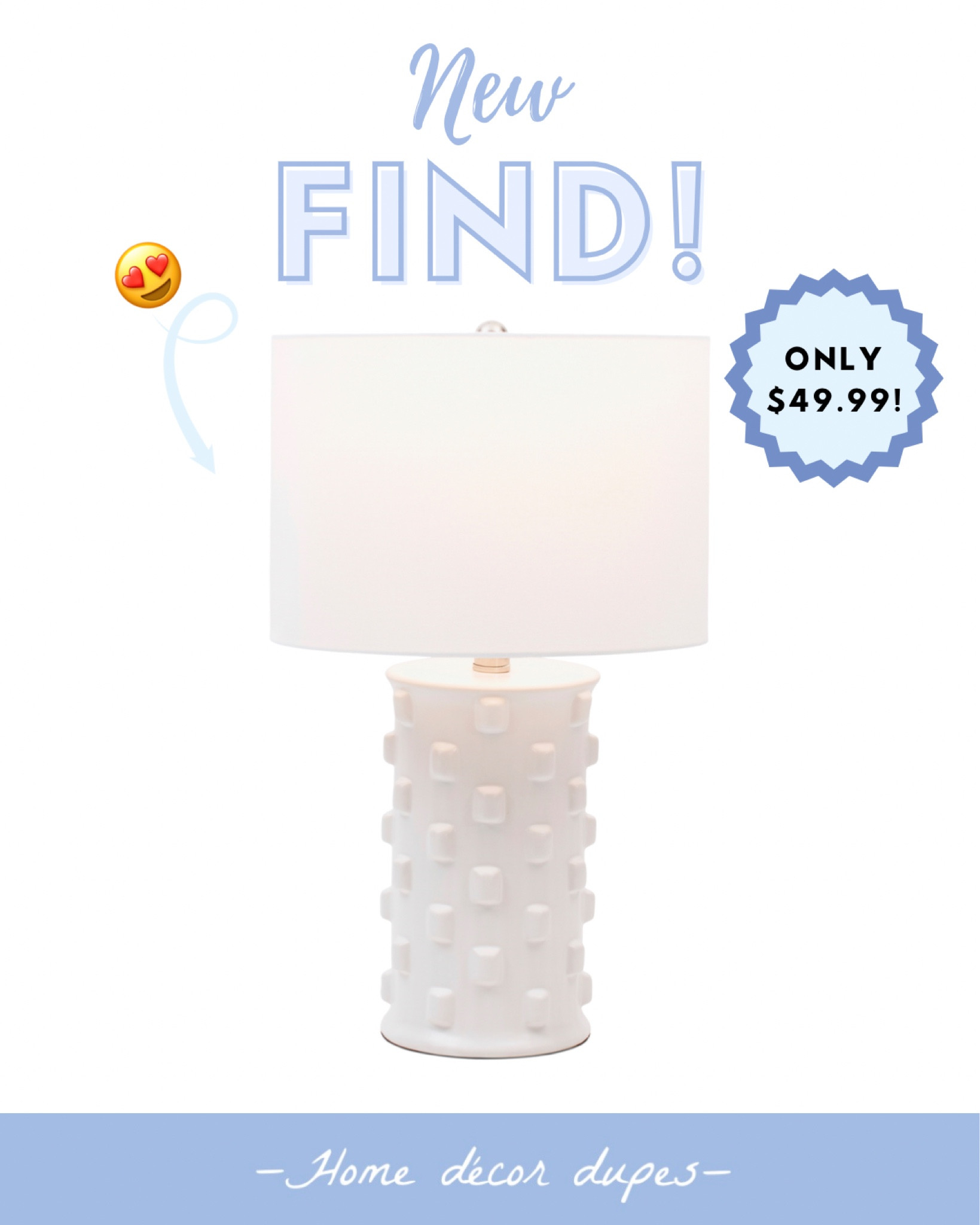 New knobby white table lamp just added and it’s super affordable at just $49.99!! 

If you missed the Linden table lamp dupe…this one is a pretty similar look! 😍And the price 👏🏻👏🏻👏🏻

#LTKsalealert #LTKunder50 #LTKhome