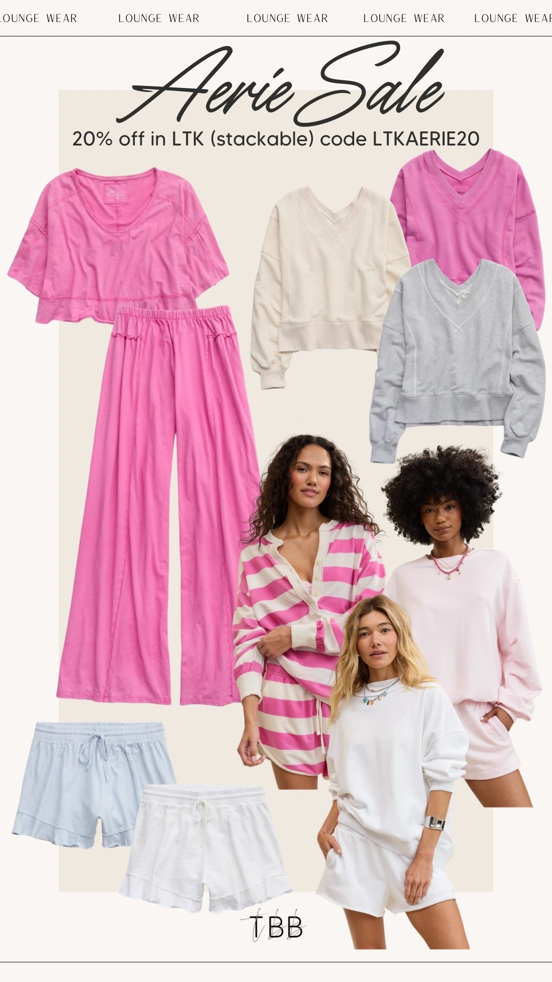My loungewear sale picks from @Aerie 🤍 they’re having a 48-hour sale! Use code LTKAERIE20 for an extra 20% off (stackable!) only through LTK ✨

#LTKxAerie #LTKselfcare #LTKSaleAlert