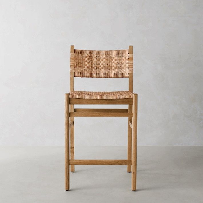 Sullivan Woven Dining Counter & Bar Stool | Williams-Sonoma