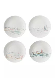 Modern. Southern. Home.™ Set of 4 Coastal Salad Plates | Belk