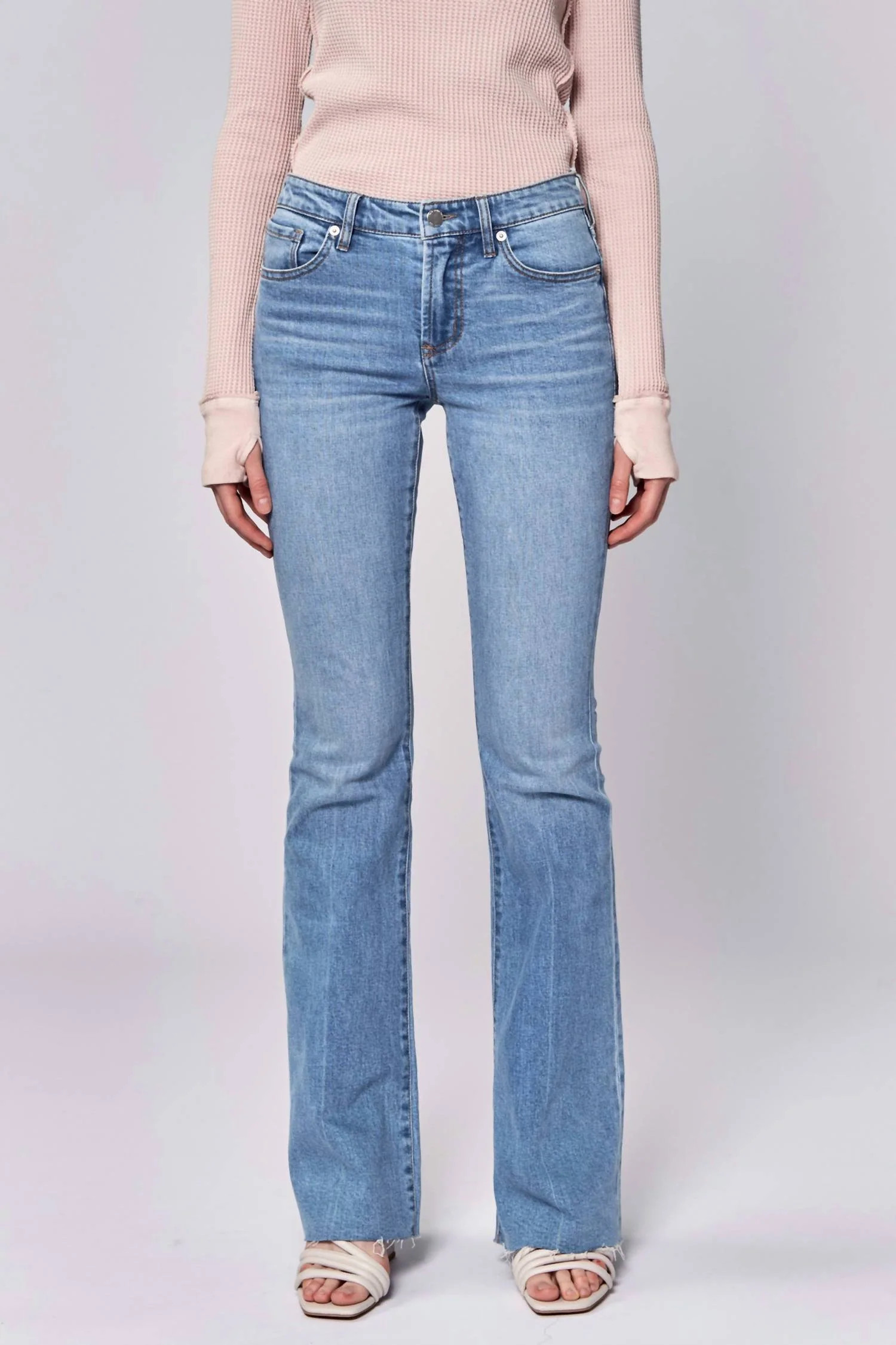Rosa Mid Rise Flare Jeans In Bella | Shop Simon