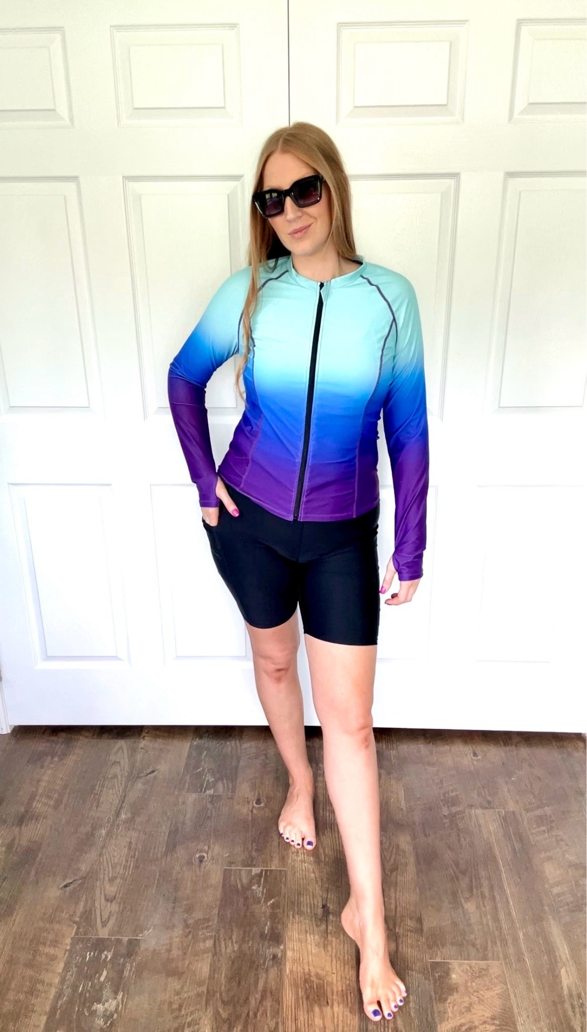 Loving these 3 piece swim sets that look like summer coord sets . 
This one is great for a long sleeve option and more coverage.

#LTKsummer #LTKswimwear #LTKtravel