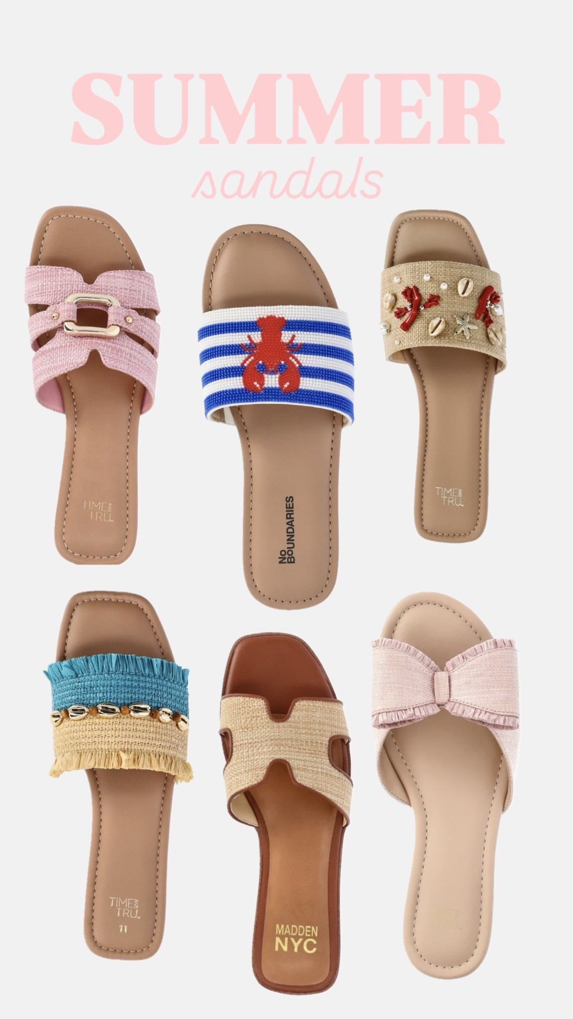 Spring and summer sandals