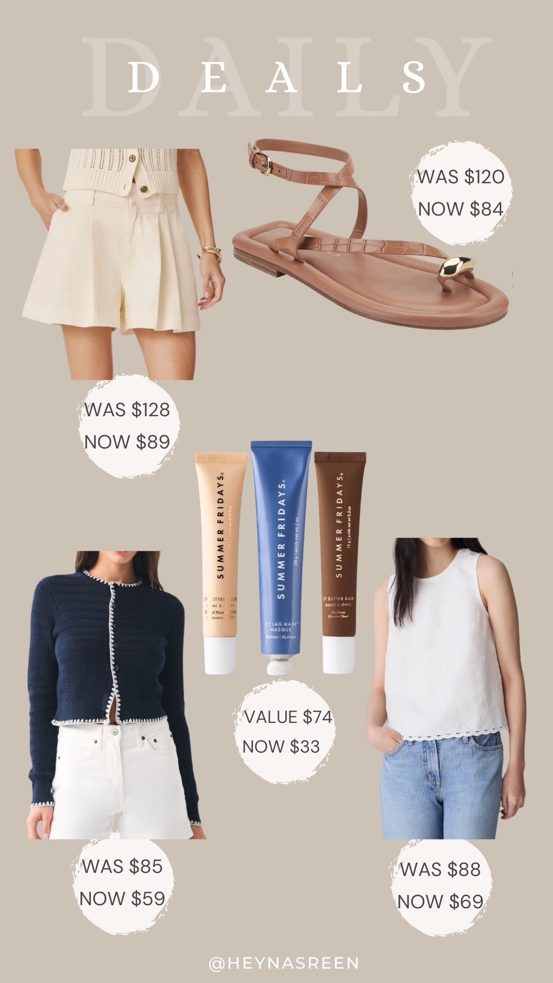 Daily deals on Splendid shorts, Marc Fisher LTD sandals, Summer Fridays set, Madewell linen top, Abercrombie cardigan
