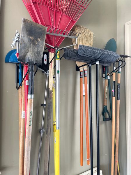 Fastest way to give your a a garage a facelift? Clear the floor. We try to hang as much as we can because we love that vertical space.

#LTKSeasonal #LTKunder50 #LTKhome