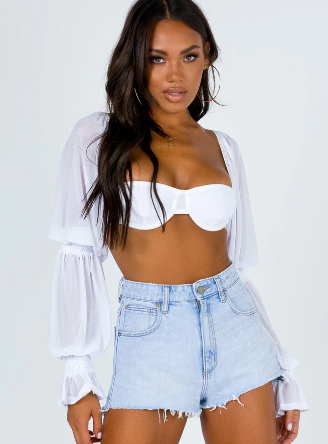 Lolita Top White | Princess Polly US
