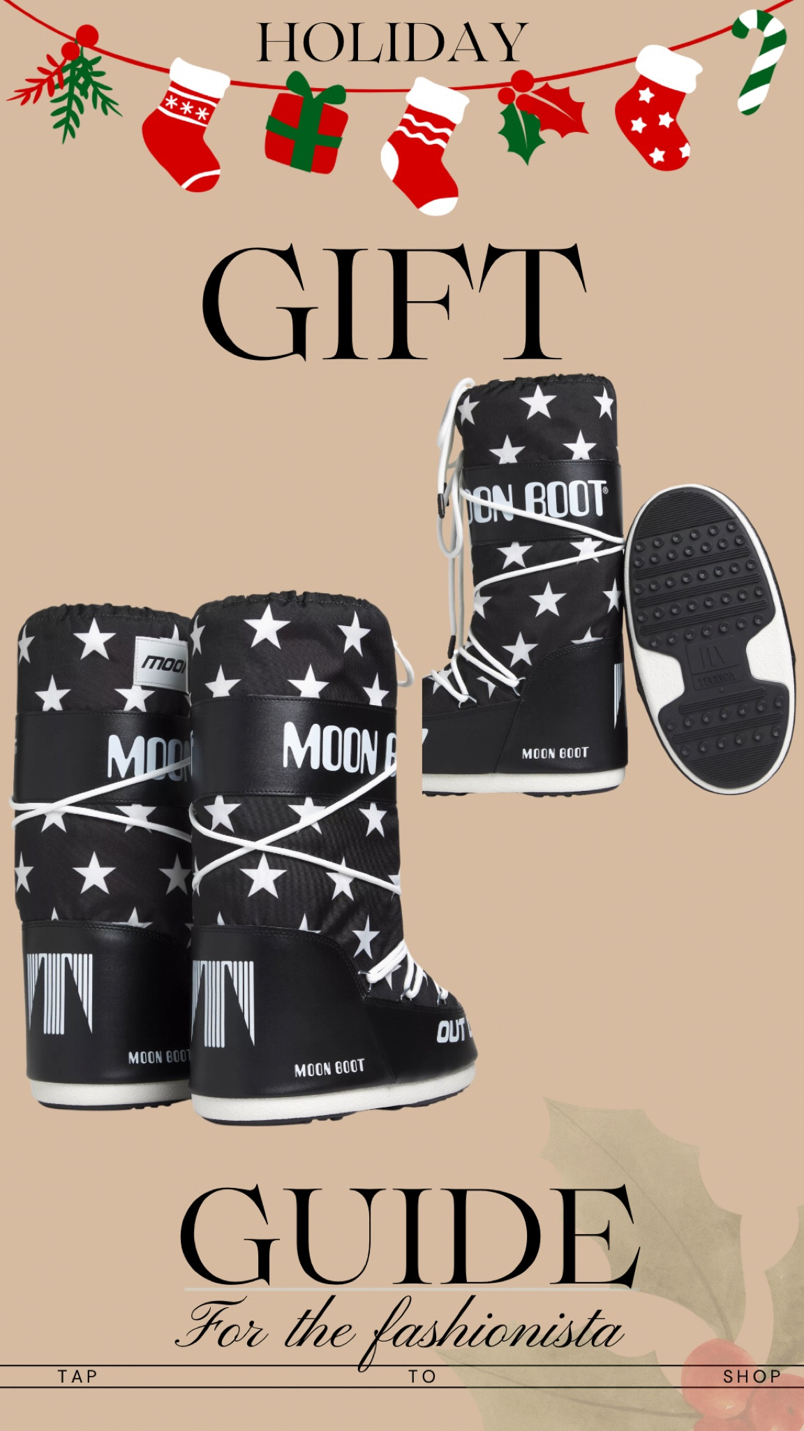 Winter boots 
Gift guide for the fashionistas 
Moon boots


#LTKHoliday #LTKShoeCrush #LTKGiftGuide