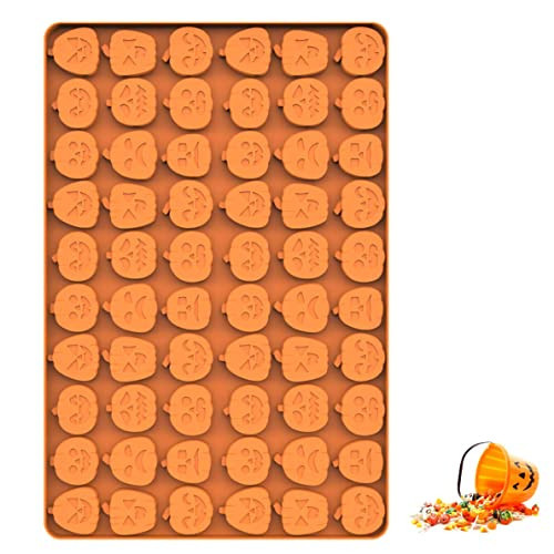 sofliym Pumpkin Silicone Molds for Halloween Candy, Chocolate, Gummy and Halloween decor, Jack O Lantern Candy Mold with Scraper (1 PCS pumpkin) | Amazon (US)