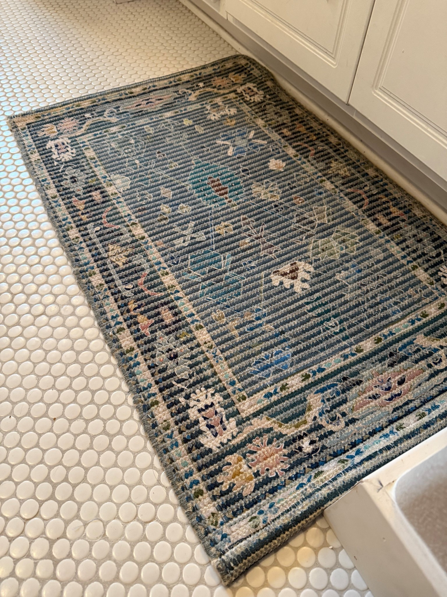 An easy way to add pattern to a space… a rug! Or in this case a bath mat! 

#LTKSeasonal #LTKSpringSale #LTKHome