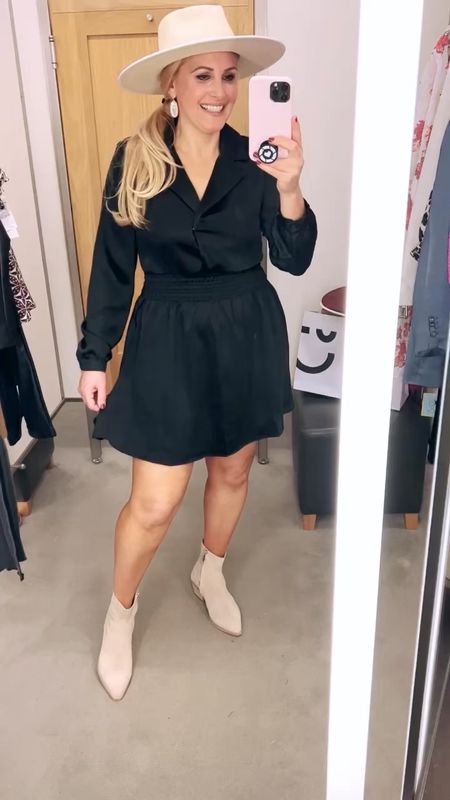 This will be the black dress you reach for this fall. It’s so flattering on the body. I’m wearing a small. It runs big, size down, especially if you have a small chest. It’s under $53 and included in the Nordstrom Anniversary sale! I purchased the boots I’m wearing too!


#blackdress
#nsale
#falloutfit

#LTKxNSale #LTKunder100 #LTKstyletip