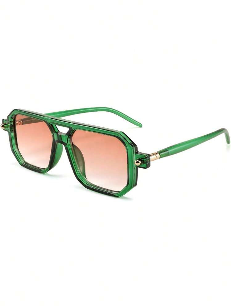 Transparent green and gradient orange lens  | SHEIN