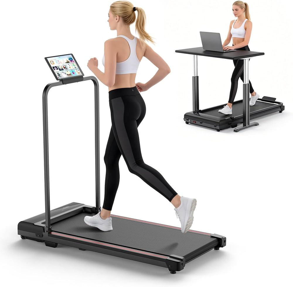 Walking Pad Treadmill for Home - Foldable Treadmills with Handle Bar Mini Portable Walk Pads Unde... | Amazon (US)