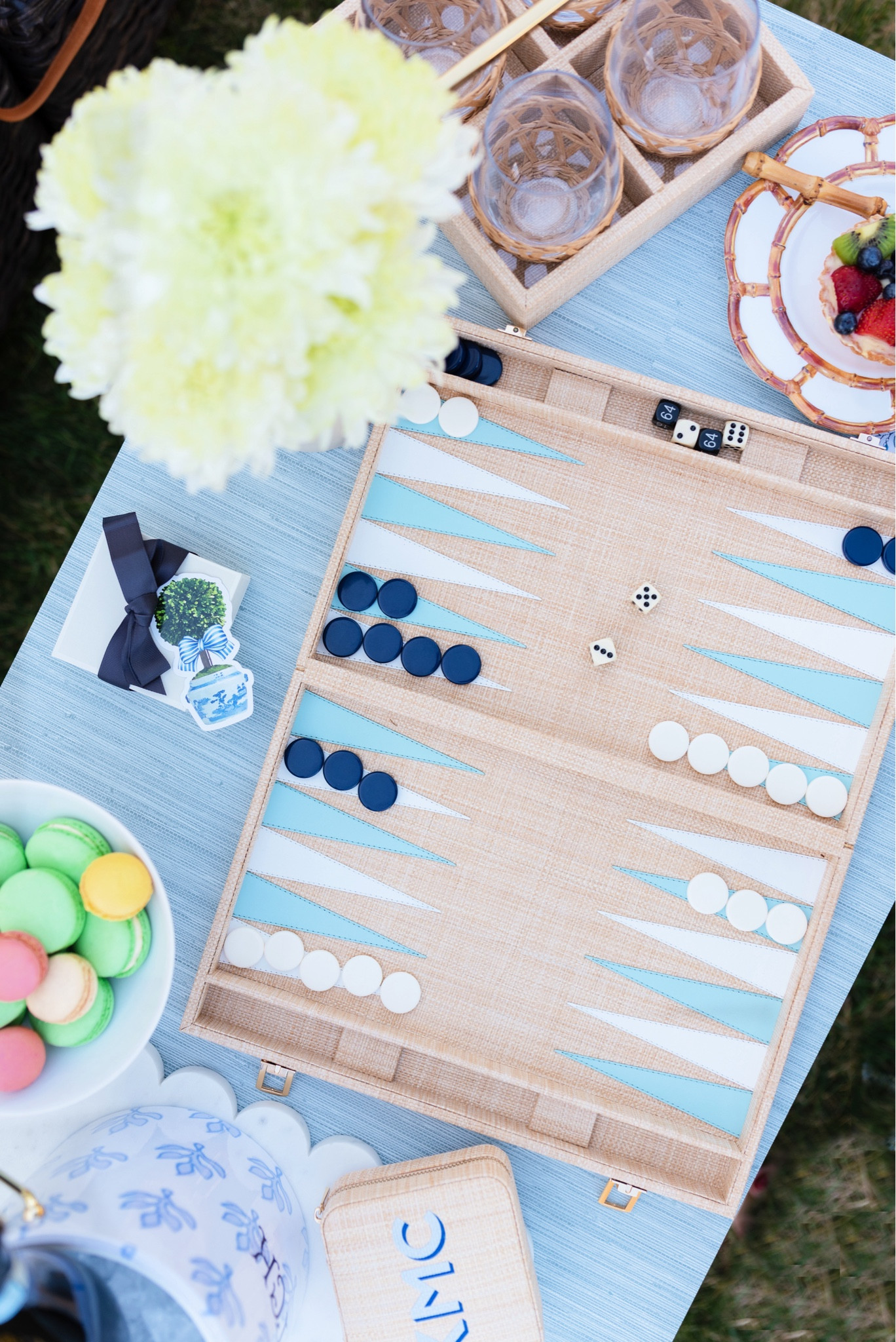 The chicest raffia backgammon board set. Makes a great gift! 

#LTKGiftGuide #LTKover40 #LTKhome