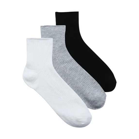 No Boundaries Ankle Socks, 3-Pack, Women's, Size 4-10 | Walmart (US)