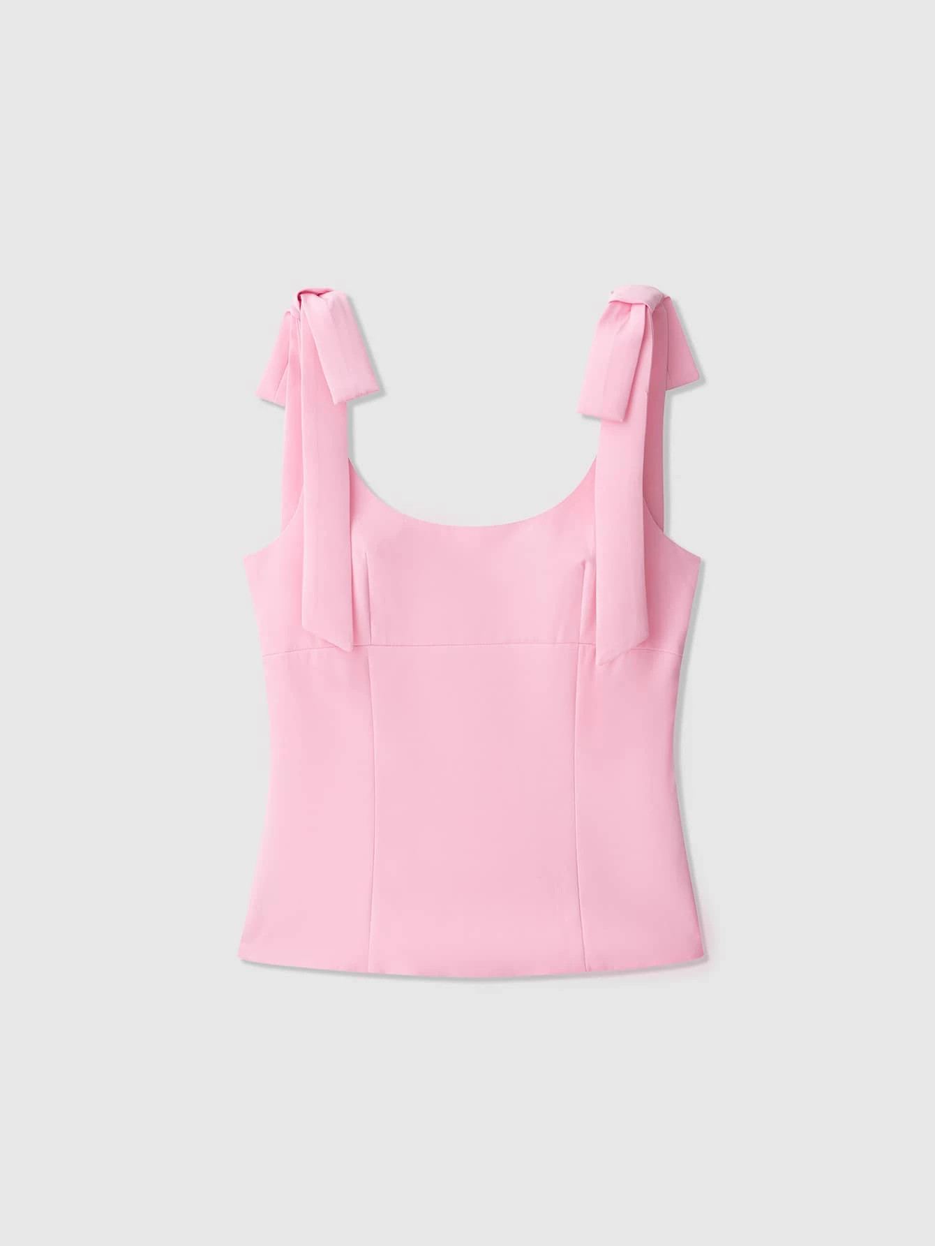 Solid Color Blouse With Bow Decor, Fashionable For Summer Pink | SHEIN