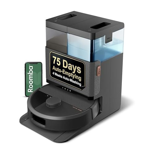 iRobot Roomba Plus 505 Combo Robot Vacuum & Mop with AutoWash Dock - Extending Spinning Mop Pads, Self-Empties, Pad Wash & Heated Drying, Self-cleaning, Recognizes & Avoids Obstacles, LiDAR Navigation | Amazon (US)