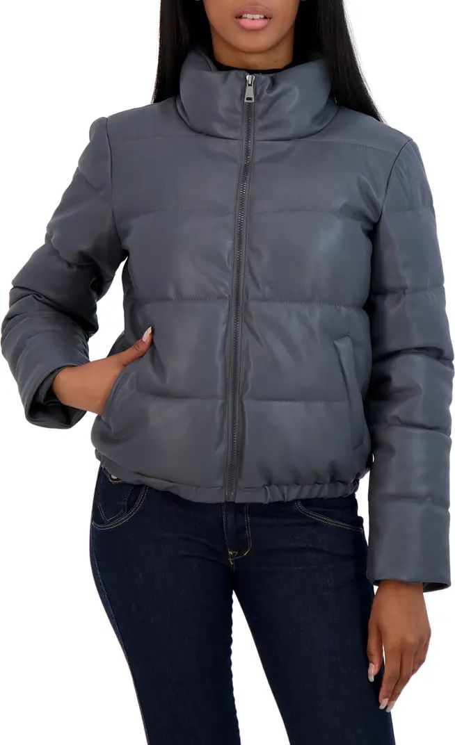 Collection Faux Leather Puffer Jacket | Nordstrom Rack