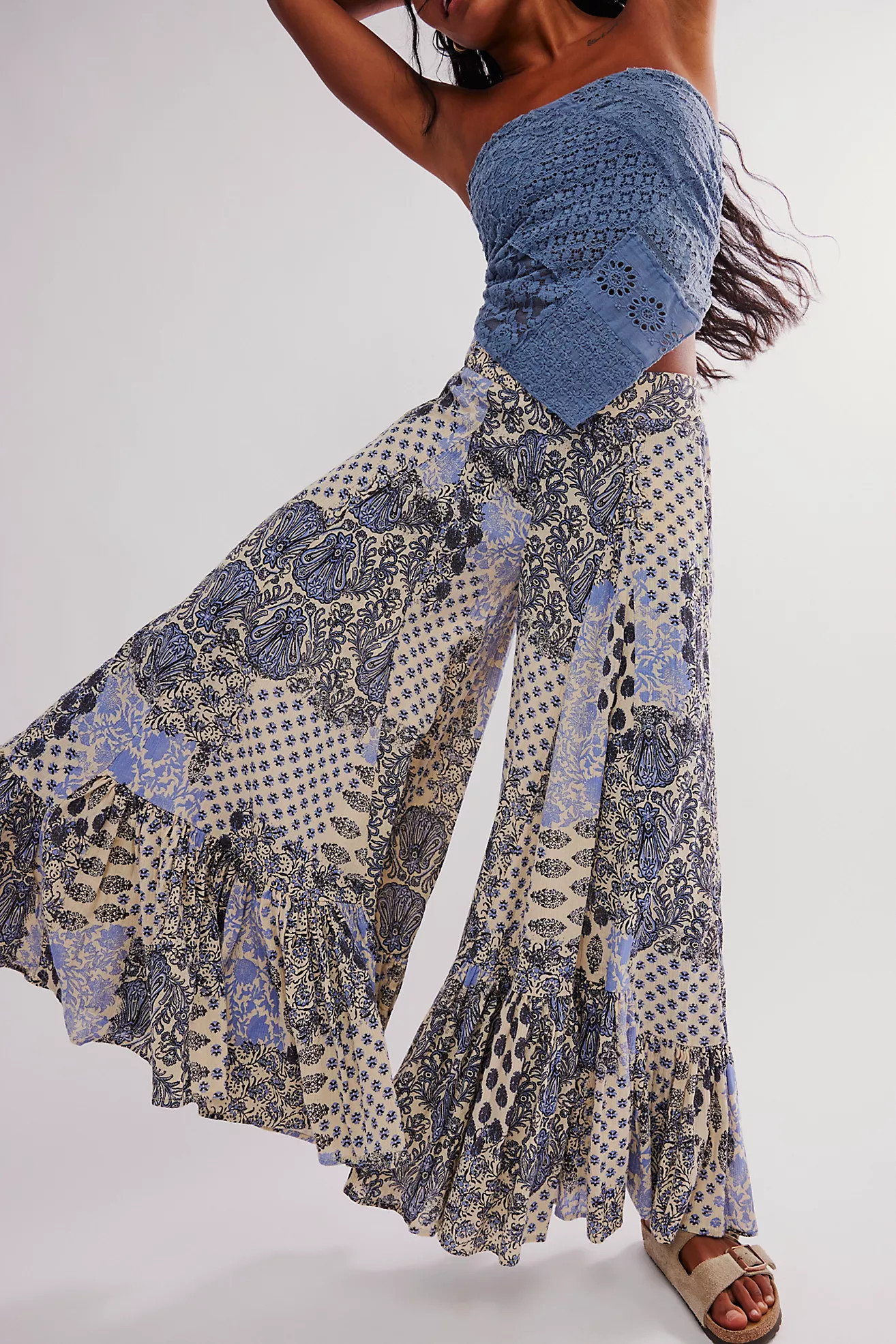 Summer Kiss Printed Godet Pants | Free People (Global - UK&FR Excluded)