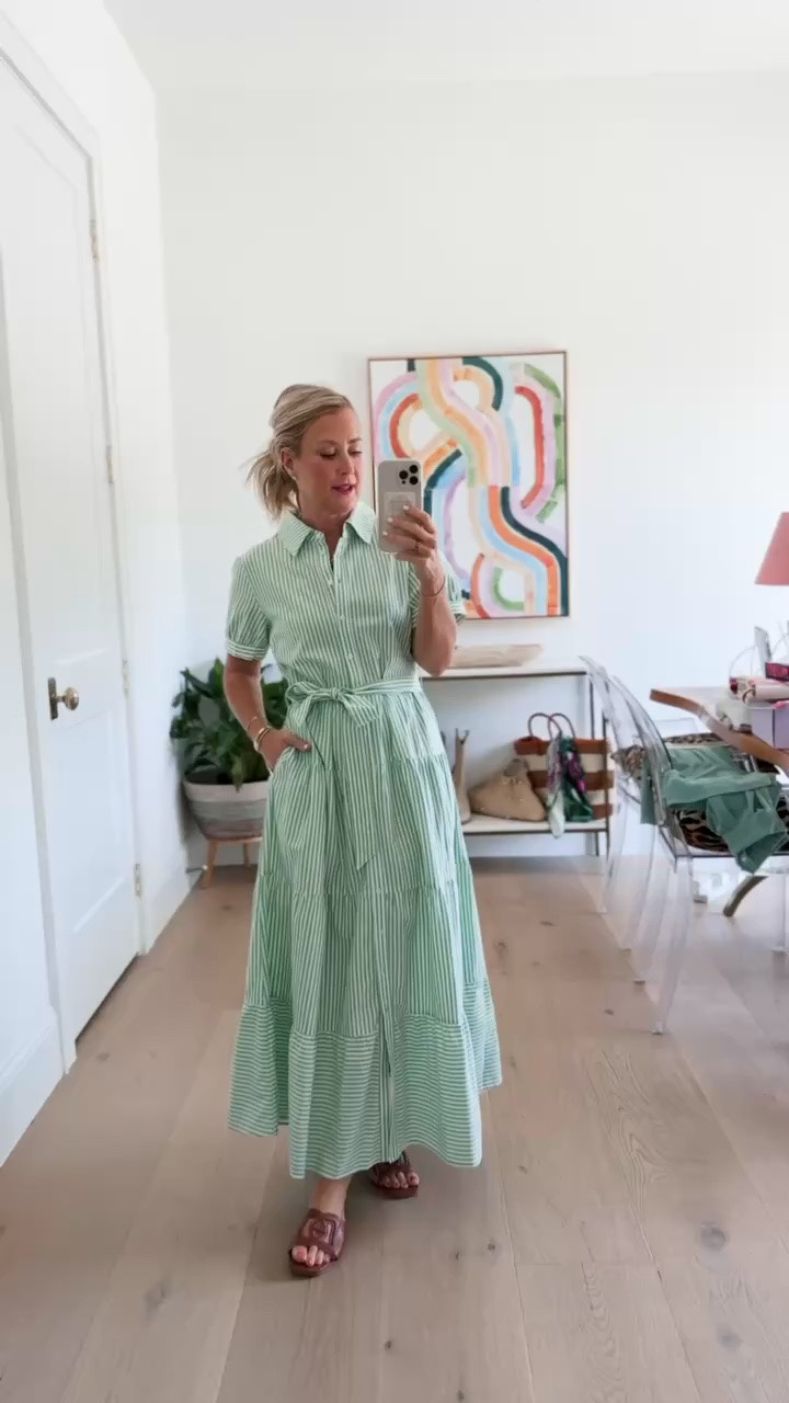 You know shirtdresses are my jam! This one is so good. 
Dress: small

#LTKootd #LTKSeasonal #LTKOver40