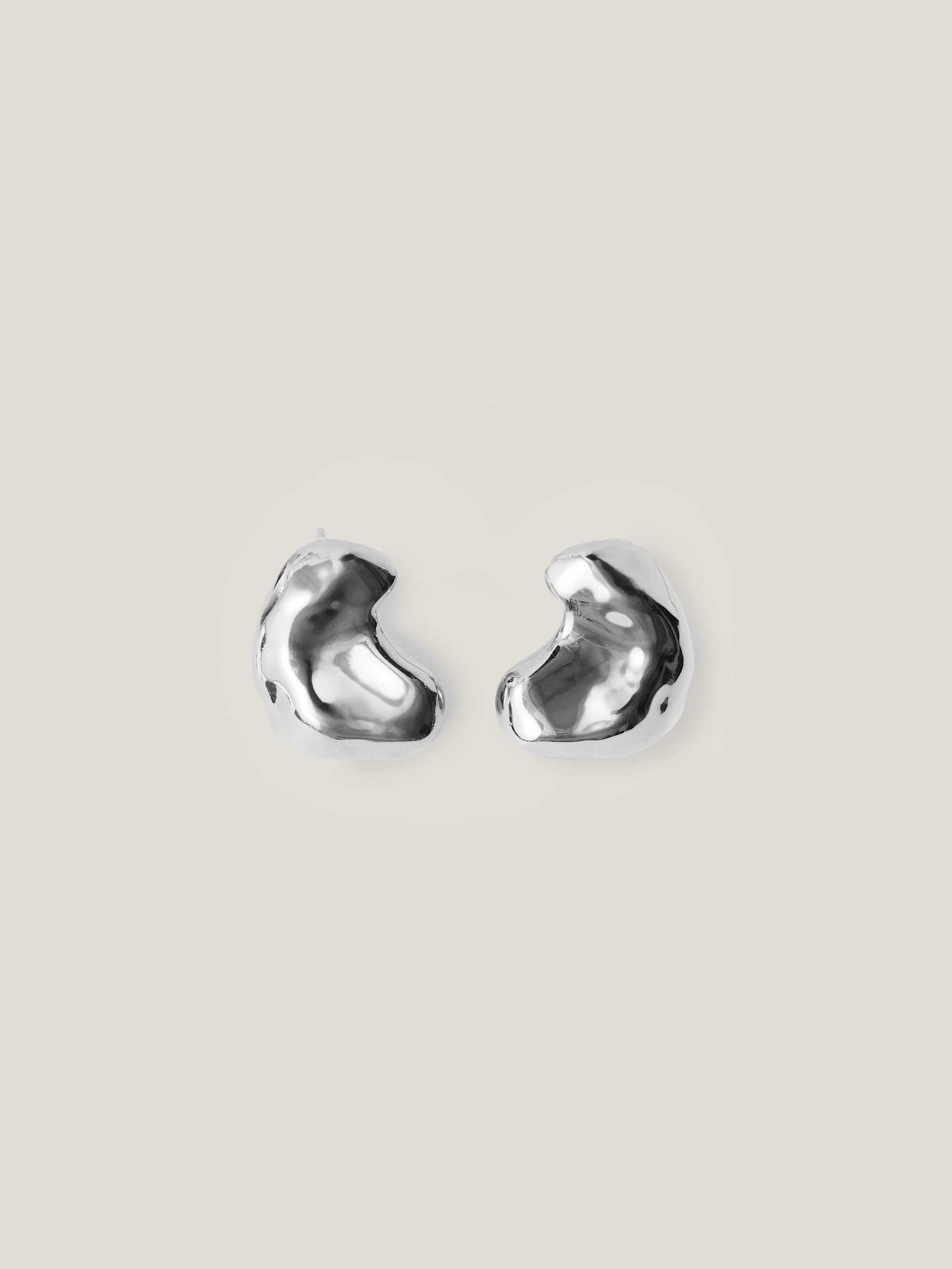 Molten Stud Earring | Silver | Jigsaw (UK)