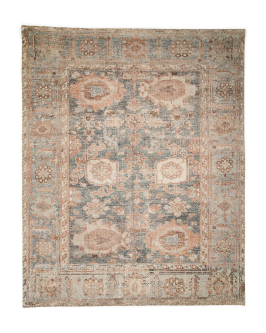 Vintage Look Flat Weave Area Rug | TJ Maxx