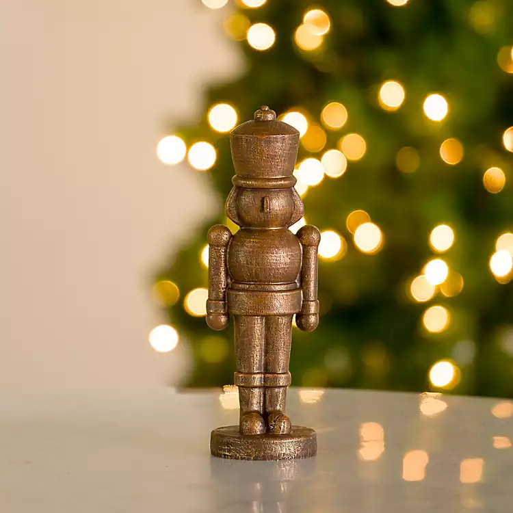 Gold Nutcracker Figurine, 11 in. | Kirklands Home | Kirklands