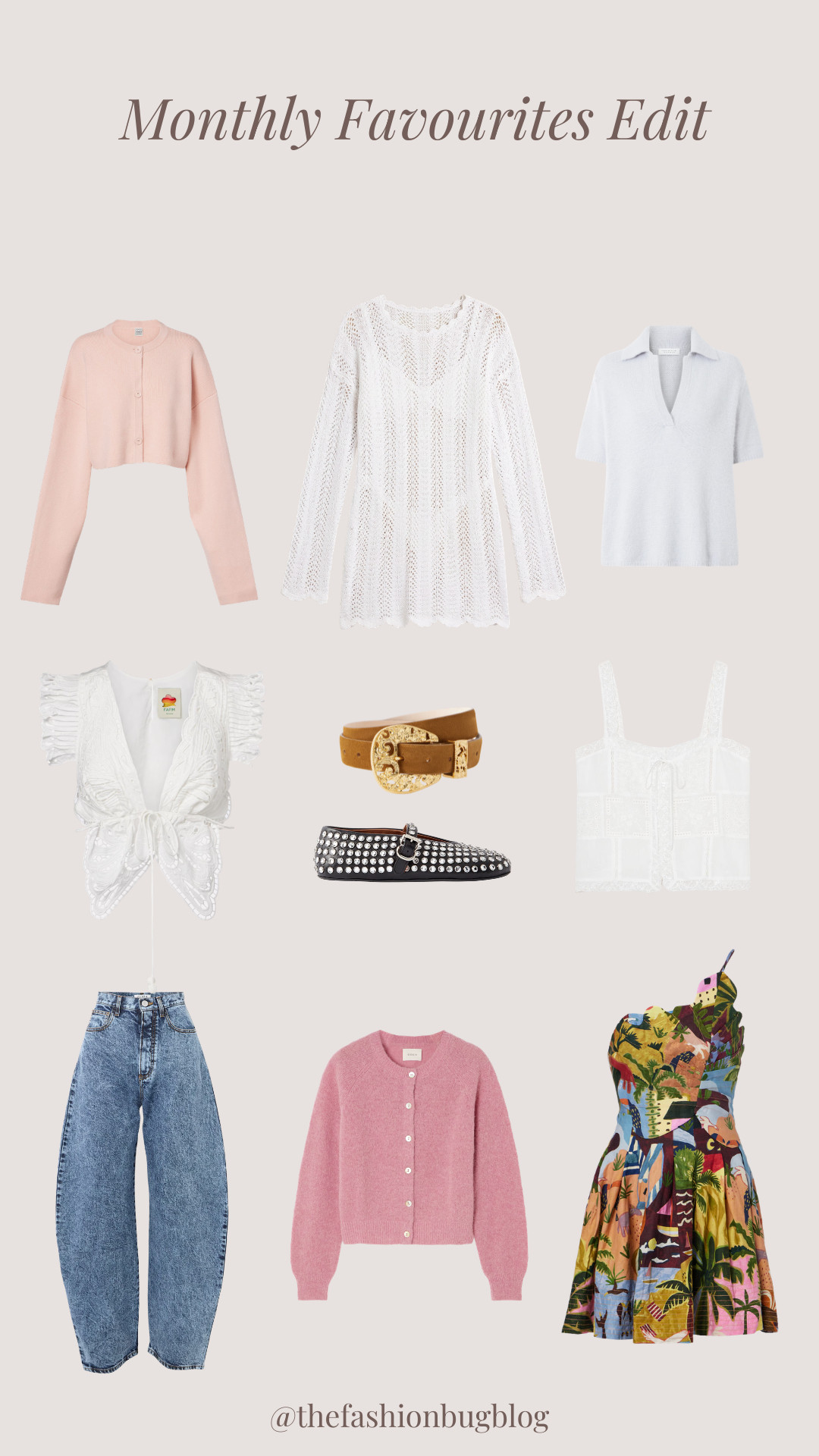 Shop my Monthly Favourites Edit from March
LTK Denim, Ballet Flats, Spring Colours, Pastel Pink, White Top, Crochet dress, Belt, Polo top 

 #LTKuk #LTKspring #LTKeurope