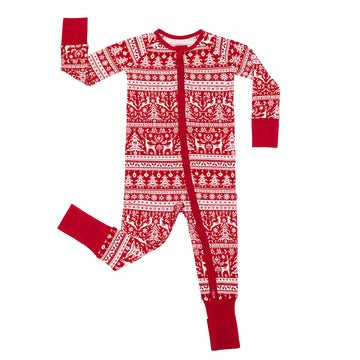 Reindeer Cheer Bamboo Viscose Zippy | Little Sleepies