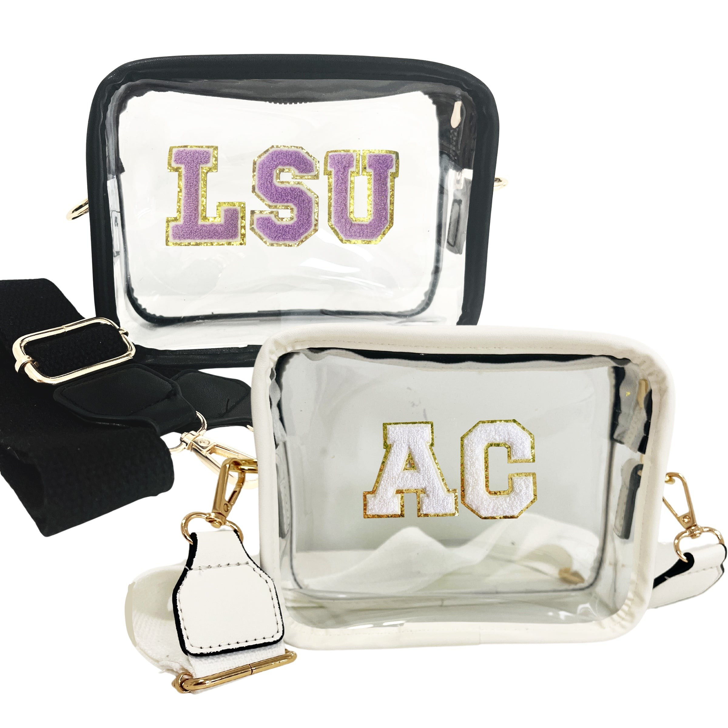 Letter Patch Clear Gameday Stadium Crossbody Bag | United Monograms