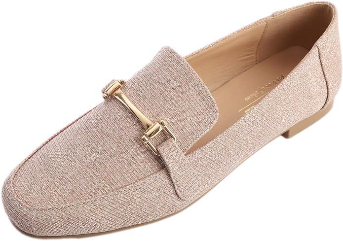 Feversole Women's Fashion Trim Deco Loafer Slippers | Amazon (US)