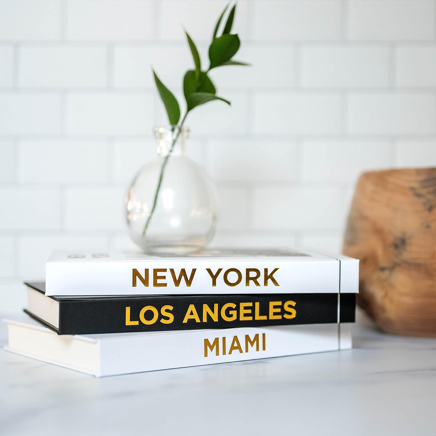 Native Villa Decorative Books for Home Decor Set of 3 Books for Coffee Table - Faux Books for Dec... | Amazon (US)