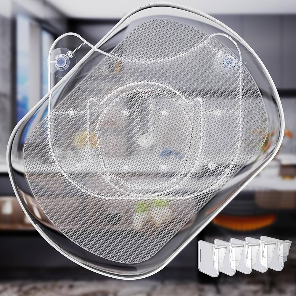 Lazy Susan for Refrigerator Organizing, 16.2"x11.8" Storage Rotating Tray with 5 Divider for Frid... | Amazon (US)