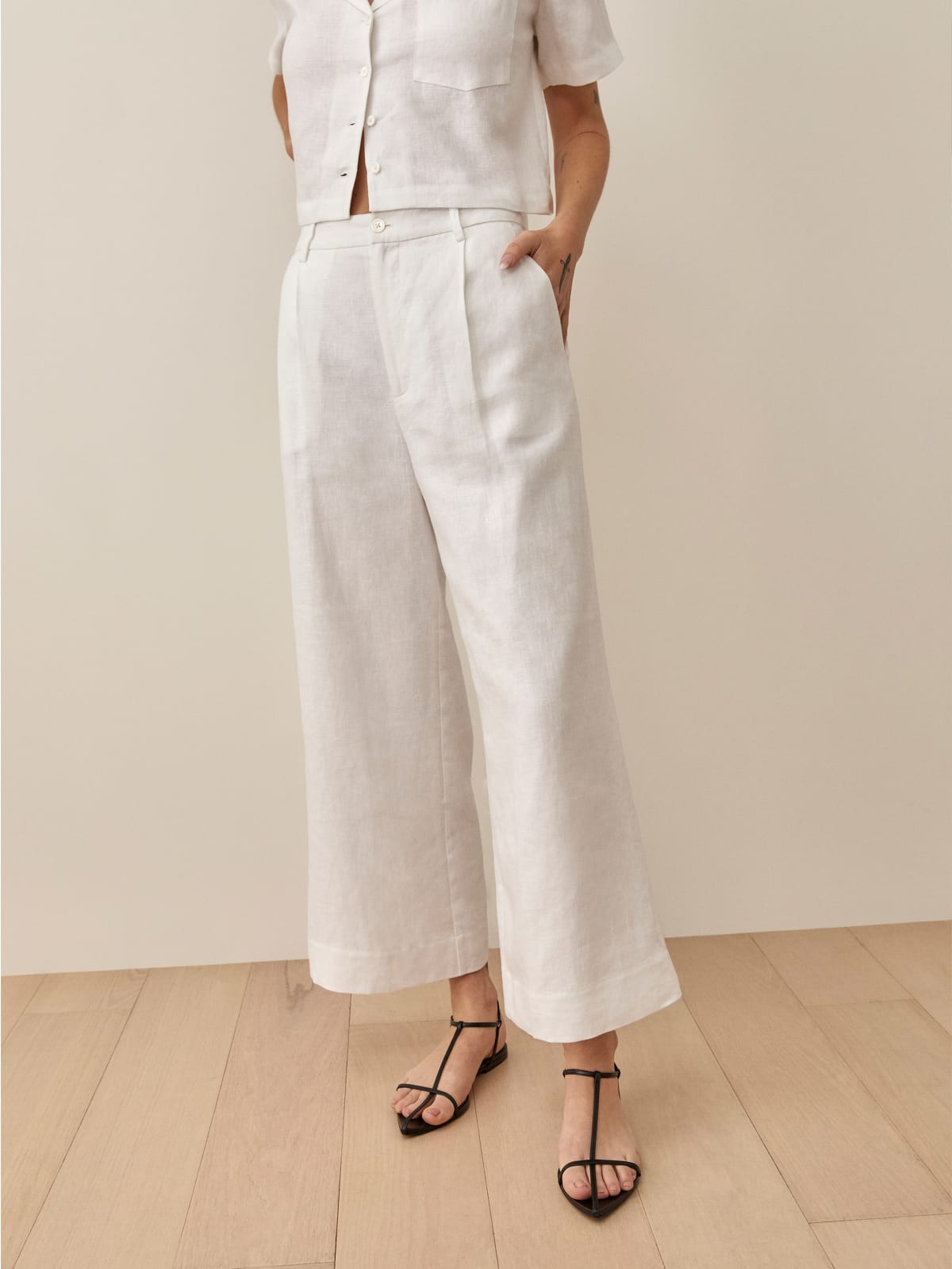 Tommy Linen Pant | Reformation (Global)