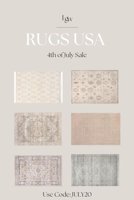 Shop the Rugs USA 4th of July Sale! Get an extra 20% off with code JULY20

#LTKhome #LTKFind #LTKsalealert
