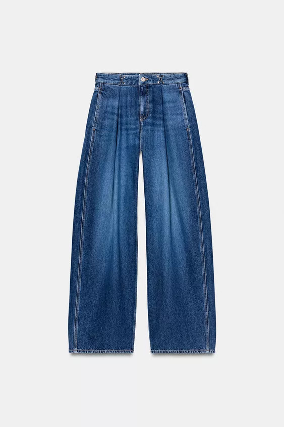 Z1975 HIGH WAIST LOOSE FIT HOOK JEANS | Zara US